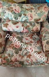 poltrona con fiori 