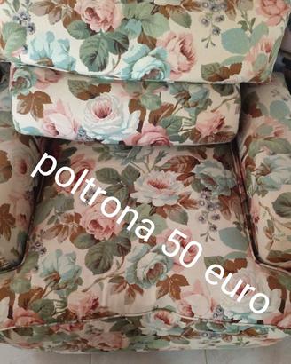 poltrona con fiori 