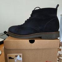 Polacchine scamosciate blu