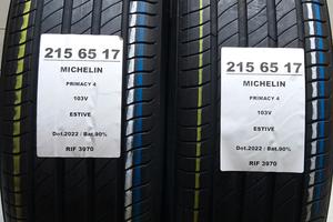 2 GOMME 215 65 17 MICHELIN RIF3970