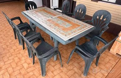 Tavolo con sedie da esterno SCAB (Made in Italy)