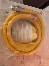 Tubo Flessibile gas 5 mt metri - 1/2" ff inox