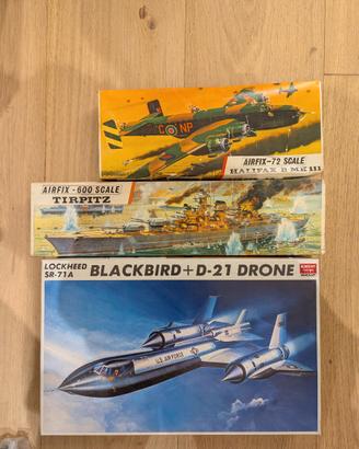 AIRFIX + Academy 3 modellini
