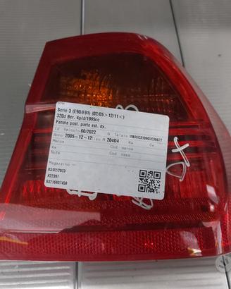 FANALE POSTERIORE ESTERNO DESTRO BMW SERIE 3 2005