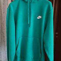 Nike felpa verde con cappuccio