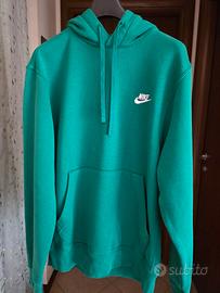 Nike felpa verde con cappuccio