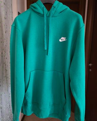 Nike felpa verde con cappuccio