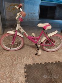 bicicletta bambina misura 16 con rotelle 