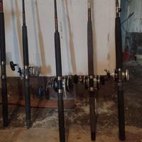 stock attrezzatura da pesca