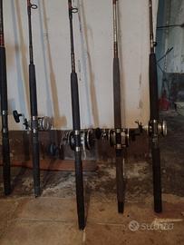 stock attrezzatura da pesca