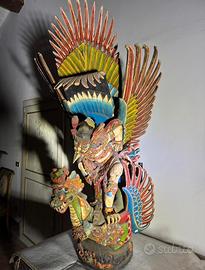 Scultura Monumentale Bali - Garuda su Naga - H 130