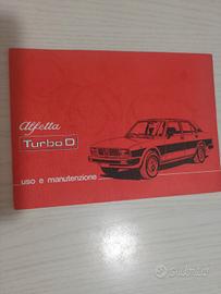  Libretto uso e manut. originale Alfetta  sprint 