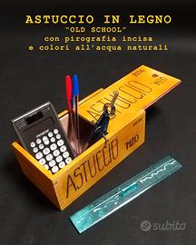 Astuccio in legno "Old school"