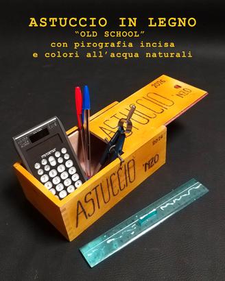 Astuccio in legno "Old school"