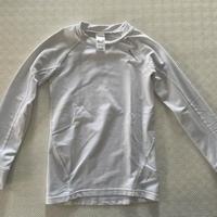 Maglia termica, taglia 8Y, bianca, manica lunga