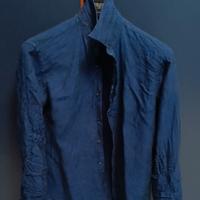 camicia in lino fatta a mano 