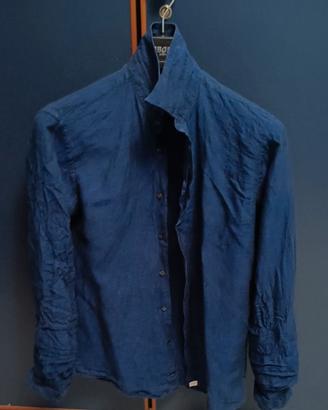 camicia in lino fatta a mano 
