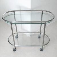 carrello bar in cristallo 