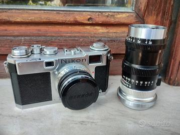 Nikon S2 a telemetro con 2obiettivi