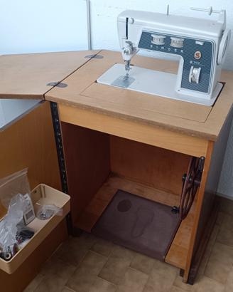 SINGER 702 Macchina da cucire + Mobile funzionante