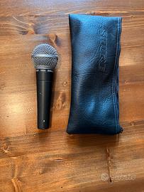 Shure SM 58 con asta e cavo cannon