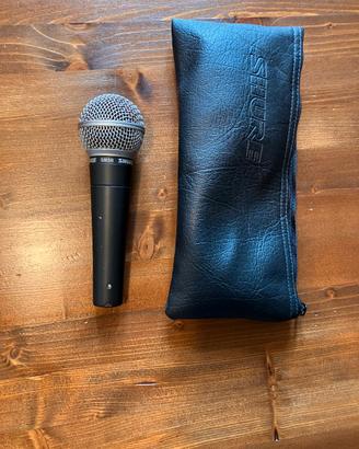 Shure SM 58 con asta e cavo cannon