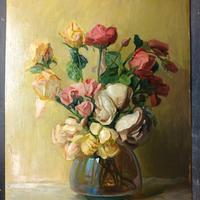 GIUSEPPE DIDONE olio tavola 54x42 1959 natura mort