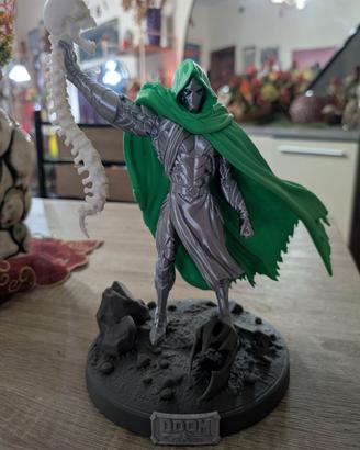 Doctor Doom con spina dorsale di thanos - 3d