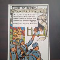 Cartolina soldati tedeschi prima guerra mondiale