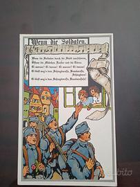 Cartolina soldati tedeschi prima guerra mondiale