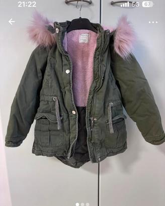Parka bambina taglia 6-7 anni