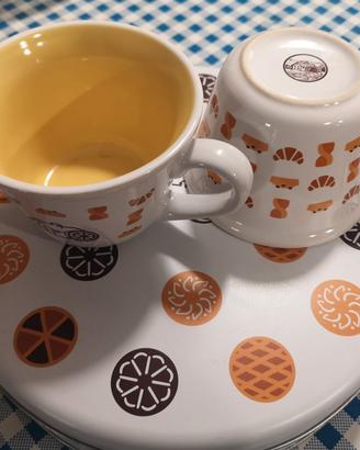 set mulino bianco porta torta con tazza