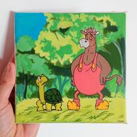 Fantazoo Alvaro e Camilla dipinto su tela 15x15cm