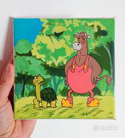 Fantazoo Alvaro e Camilla dipinto su tela 15x15cm