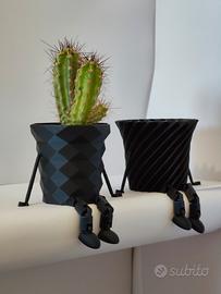 Coppia Mini Vasi Moderni Cactus