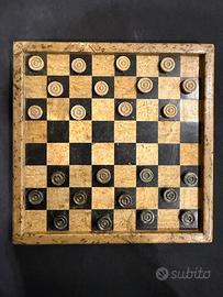 Scacchiera dama pietra dura