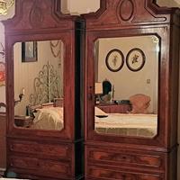 Due armadi Piemontesi -fine '800 - anta a specchio