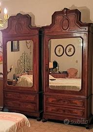 Due armadi Piemontesi -fine '800 - anta a specchio