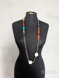 collana bigiotteria con pietre vere Da&G
