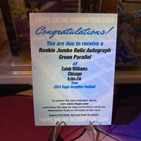 Redemption Caleb Williams jumbo relic auto nfl