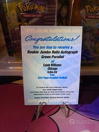 Redemption Caleb Williams jumbo relic auto nfl