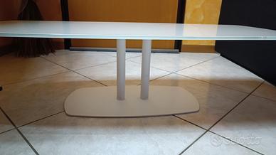 gratis tavolino in cristallo bianco 