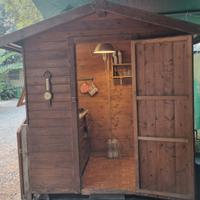 Roulotte con Veranda e cucinotto super accessori