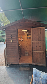 Roulotte con Veranda e cucinotto super accessori