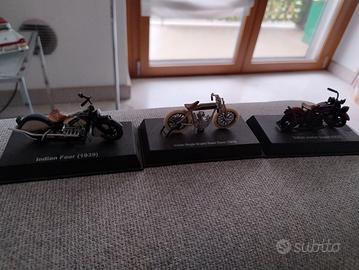 3 Modellini Moto Indian scala 1/32 DieCast 