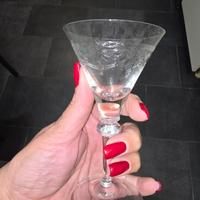 Set 7 bicchieri antichi  da liquore cristallo.