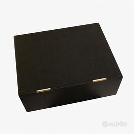 Lotto 50 scatole spedizione nere interno bianco