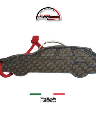 Portachiavi in fibra di carbonio Audi RS6