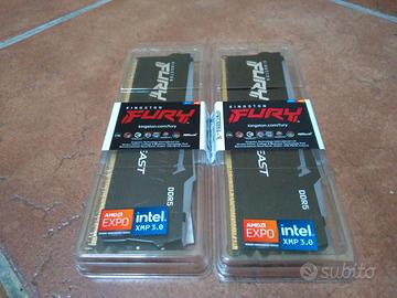 RAM DDR5 Kingston Fury Beast RGB 6000 Mhz CL30