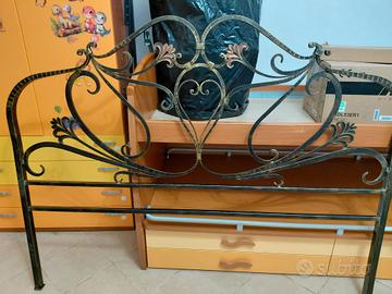 struttura letto completa in ferro battuto 